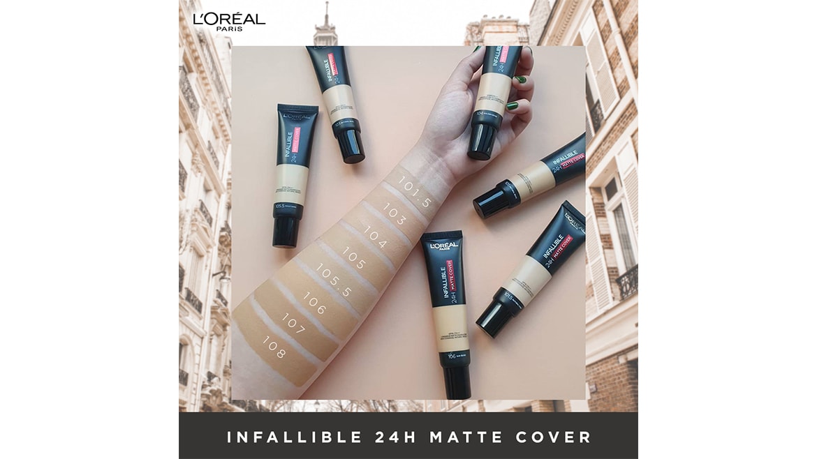 สวอชสีรองพื้นตัวใหม่ Infallible 24h Matte Cover เฉดสีที่รู้ใจสาวไทยที่สุด